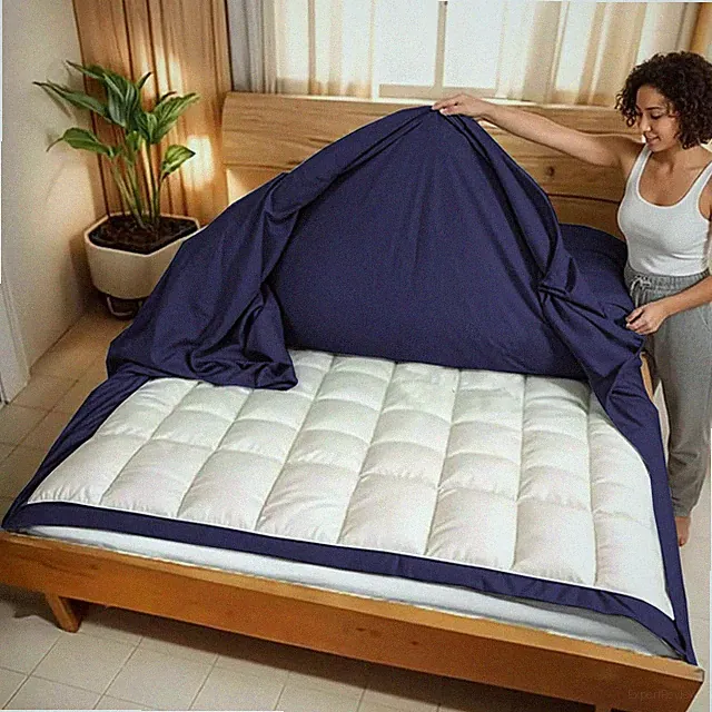 3 Side Zipper Duvet Cover Set King Size - Unique Design Microfiber Duvet Cove...