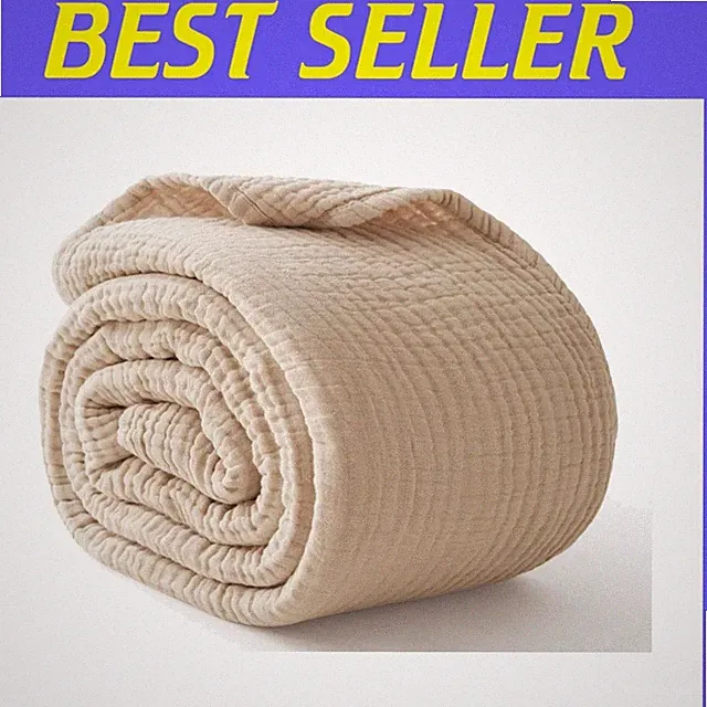 Cooling Cotton Quilt Bedspread, Lightweight King Size